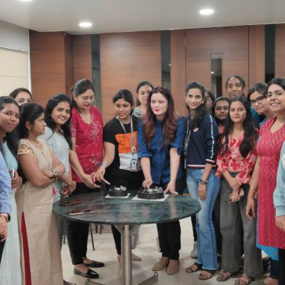 Anushikha Dwivedi celebrating at a Women's Day event