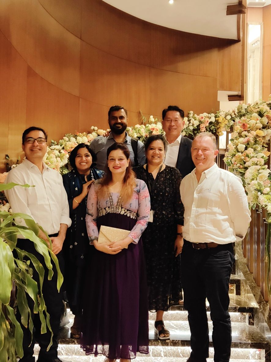 Anushikha Dwivedi with senior leaders
